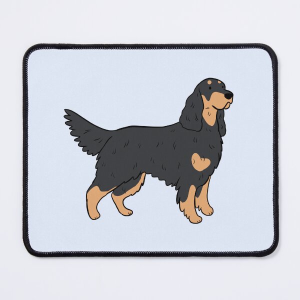 Aperçu de l'œuvre Illustration mignonne de chien setter gordon créée et vendue par Yarafantasyart.