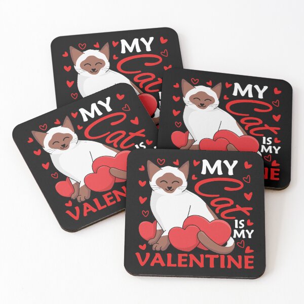 Item preview, Copy of Funny My Cat Is My Valentine, Cute Siamese Cat Gift designed and sold by siamesestore.