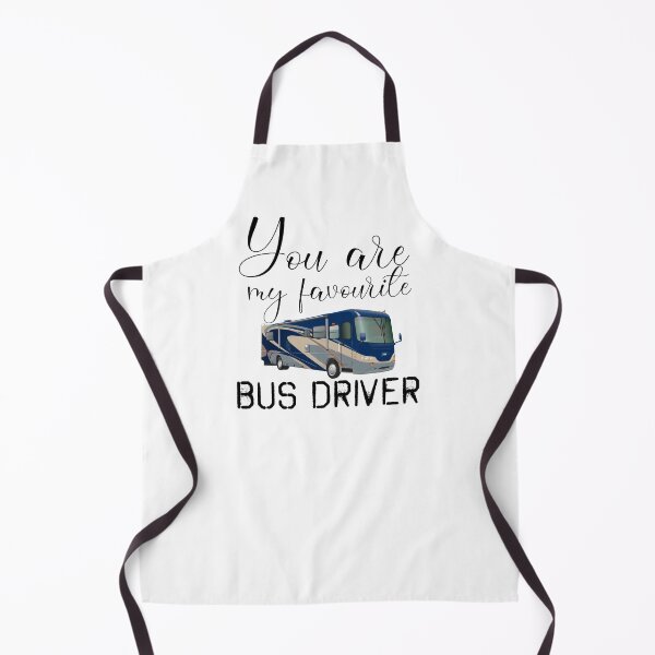 Item preview, you are my favourite bus driver with a Blue bus illustration  designed and sold by EmeraldeaArt.