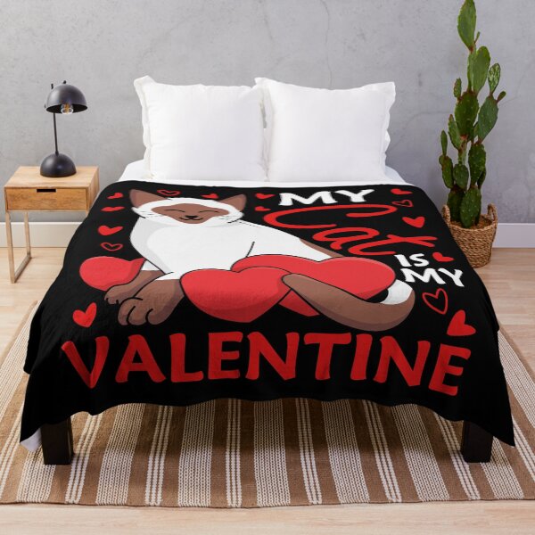 Item preview, Copy of Funny My Cat Is My Valentine, Cute Siamese Cat Gift designed and sold by siamesestore.