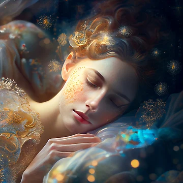 Vorschaubild zum Design Exquisite Slumbers Glistening Dalliance Digital Painting von CodeAndColors