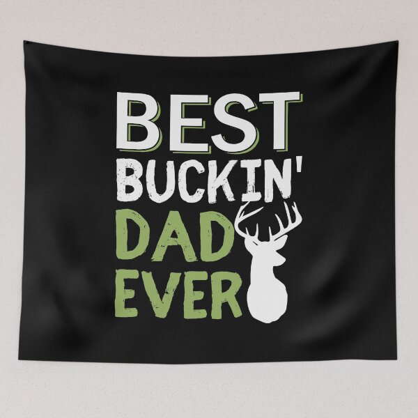 Item preview, Best Buckin Dad Ever Buck Deer Antlers Hunting  designed and sold by BUBLTEES.