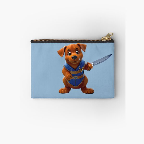 Item preview, Dog with knife designed and sold by Mebbotai.