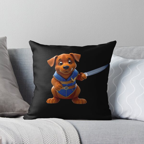 Item preview, Dog with knife designed and sold by Mebbotai.
