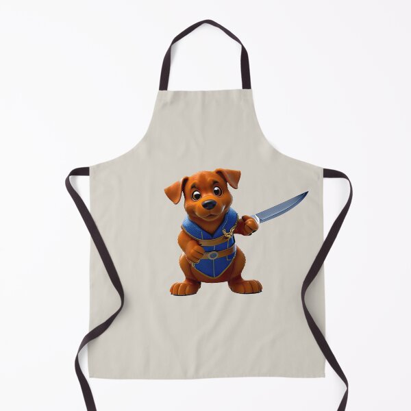Item preview, Dog with knife designed and sold by Mebbotai.
