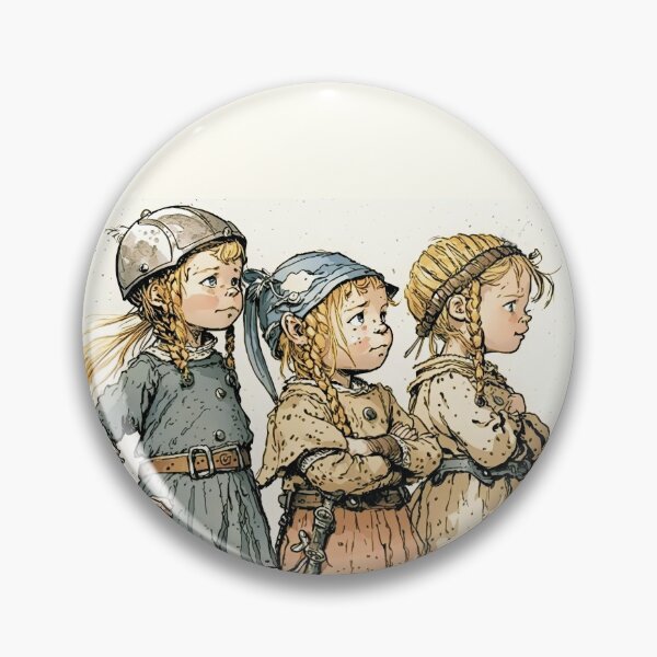 Item preview, Little Heathens Young Vikings Illustration designed and sold by Gralok.