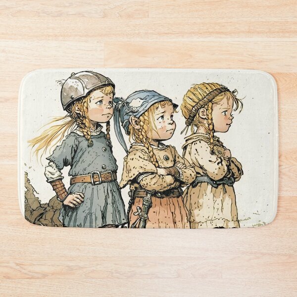 Item preview, Little Heathens Young Vikings Illustration designed and sold by Gralok.