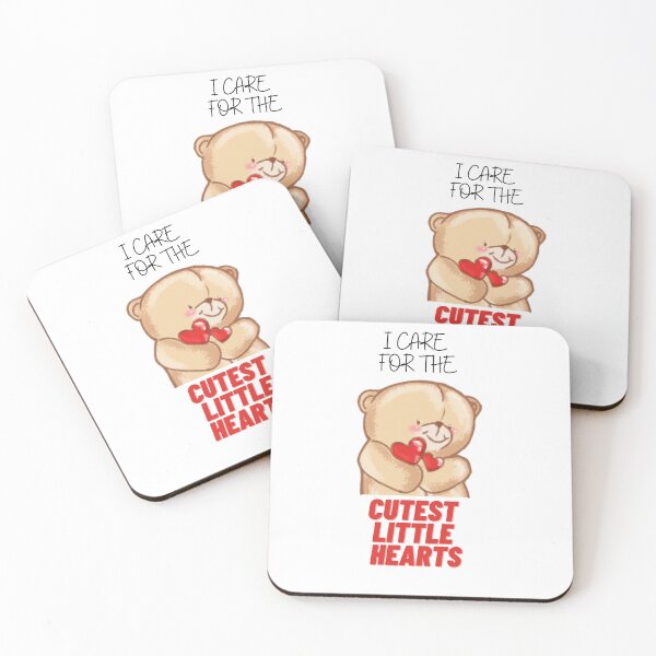 Item preview, I care for the cutest little hearts bear designed and sold by Hira Noor.