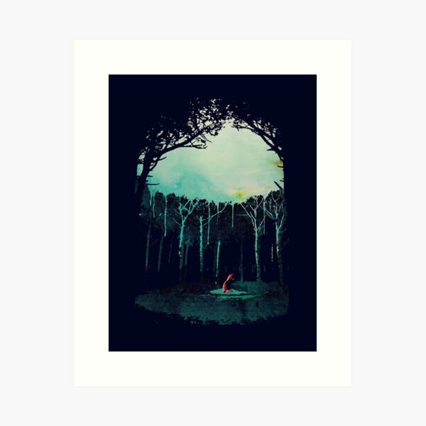 Vista previa del artículo con la obra «Profundo en el bosque», diseñado y vendido por robertfarkas.