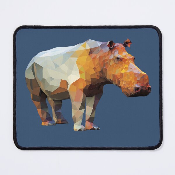 Item preview, geometric hippo designed and sold by luisraultg.
