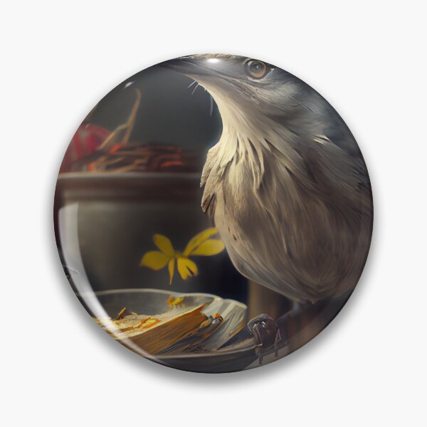Item preview, Mockingbirds Meal and Journey Digital Painting designed and sold by CodeAndColors.