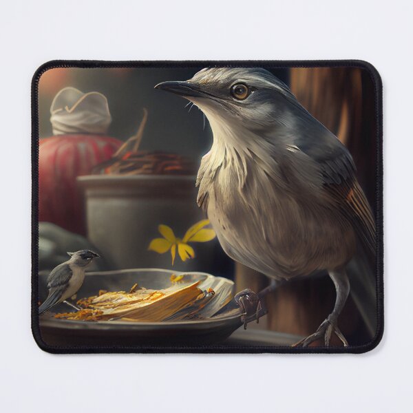 Item preview, Mockingbirds Meal and Journey Digital Painting designed and sold by CodeAndColors.