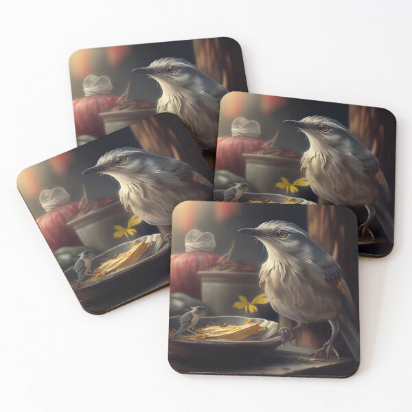 Item preview, Mockingbirds Meal and Journey Digital Painting designed and sold by CodeAndColors.