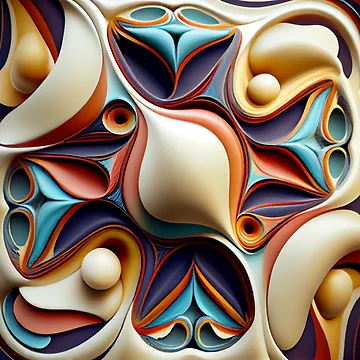 Vorschaubild zum Design Irregular Abstract Ceramic Traditional Pattern Digital Painting von CodeAndColors