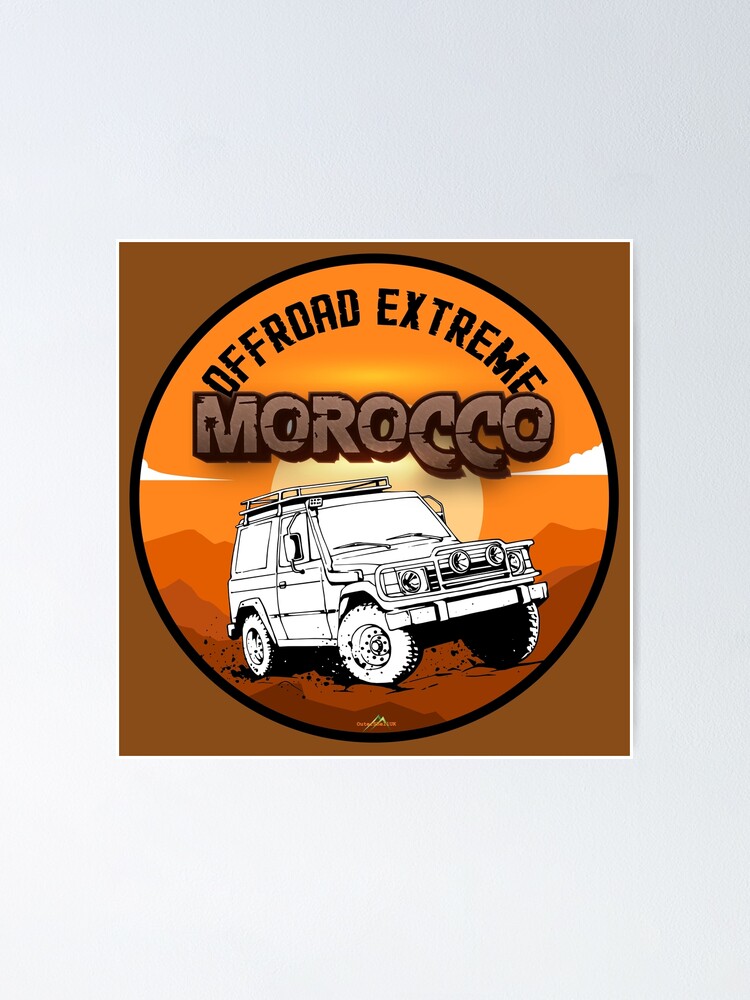 MOROCCO Maroc 4x4 Offroad Extreme Sticker T-Shirt Sticker 01 | Poster