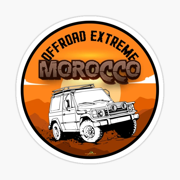 Autocollant 4x4 Off Road Adventures Maroc - ref.d10056