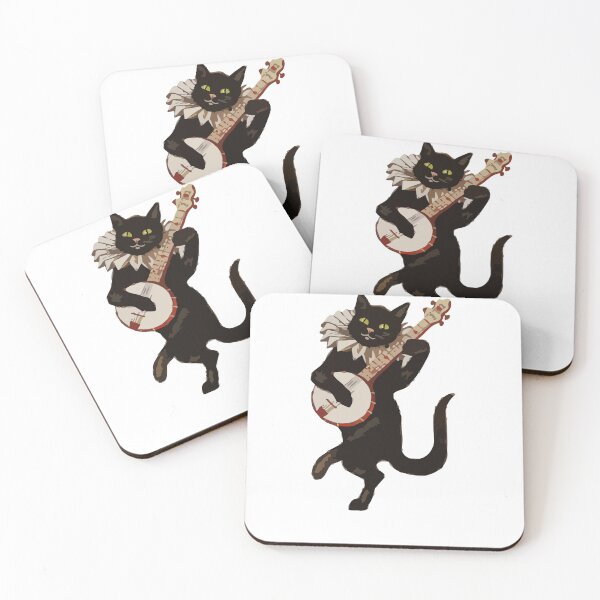 Item preview, Cat Playing Banjo designed and sold by Stoxnet.