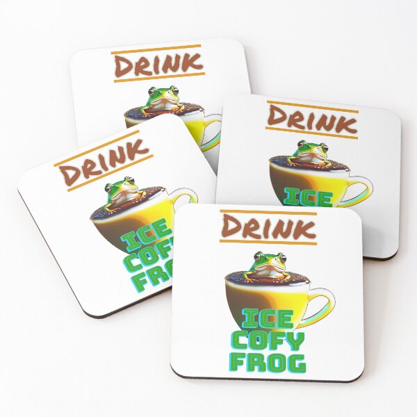 Item preview, Drink Ice Cofy Frog, Funny Meme Design designed and sold by Ricardo Gutierrez.