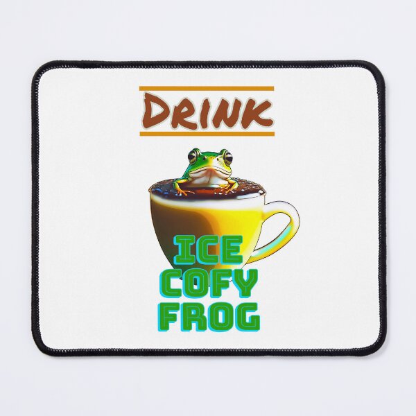 Item preview, Drink Ice Cofy Frog, Funny Meme Design designed and sold by Ricardo Gutierrez.