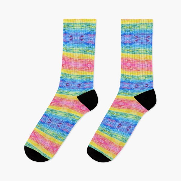Item preview, Happy and Bright Watercolor Tropical Rainbow Stripes designed and sold by Zab Butler Design.