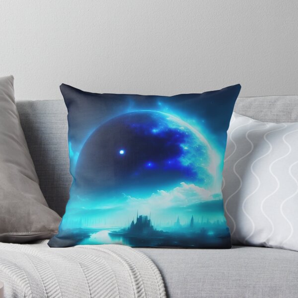 Item preview, Rising Beauty: A Majestic Blue Nebula Illumination designed and sold by Futurefam-Art.