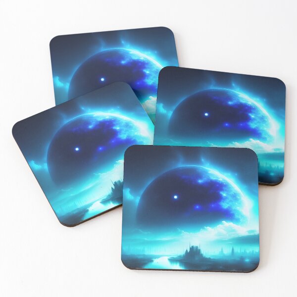 Item preview, Rising Beauty: A Majestic Blue Nebula Illumination designed and sold by Futurefam-Art.