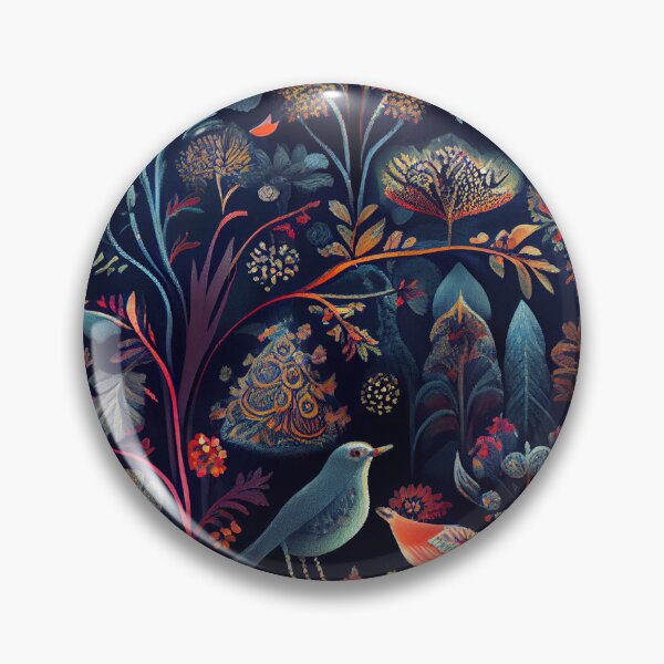 Artikelvorschau, Enchanted Vivid Scandinavian Pattern Digital Painting entworfen und verkauft von CodeAndColors.