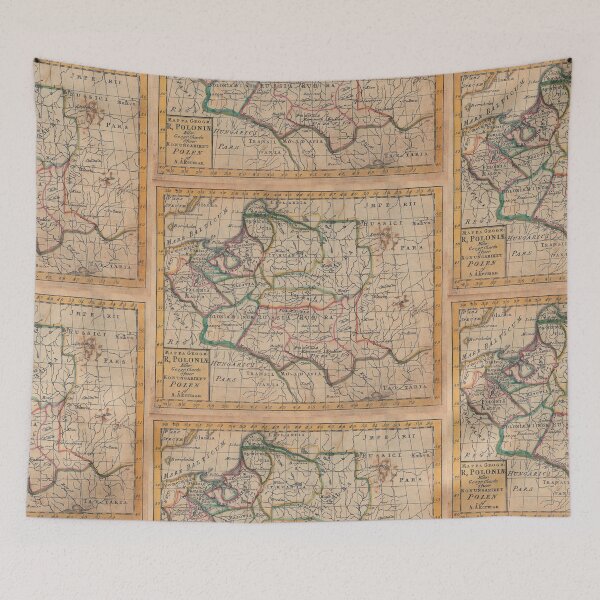 Item preview, Vintage Map of Poland from 1768 designed and sold by depresident.
