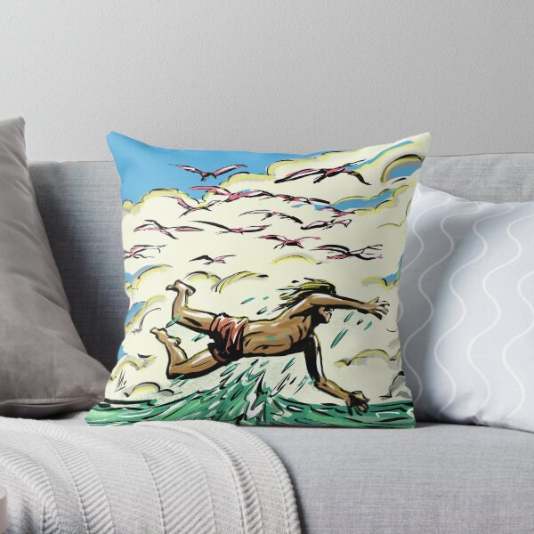 'mo swim' Throw Pillow