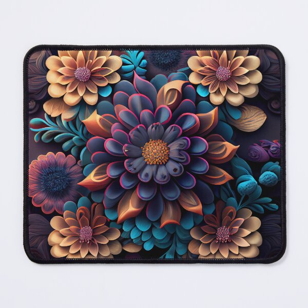 Item preview, Three Dimensional Aesthetic Floral Pattern Digital Painting designed and sold by CodeAndColors.