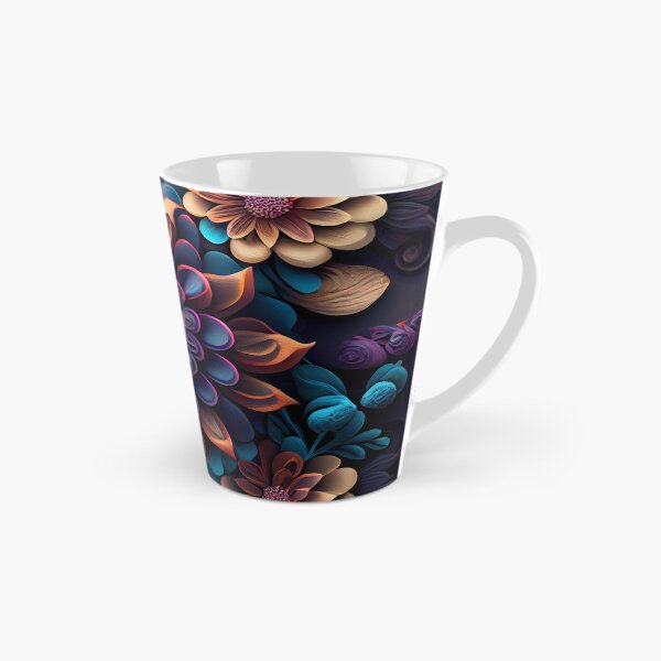 Aperçu de l'œuvre Three Dimensional Aesthetic Floral Pattern Digital Painting créée et vendue par CodeAndColors.