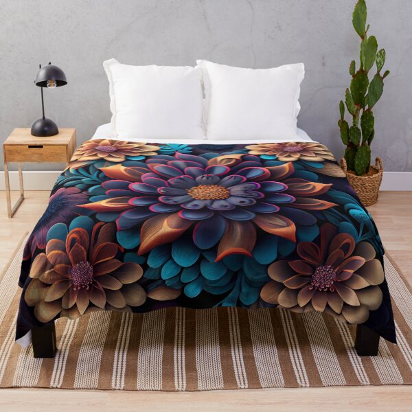Item preview, Three Dimensional Aesthetic Floral Pattern Digital Painting designed and sold by CodeAndColors.