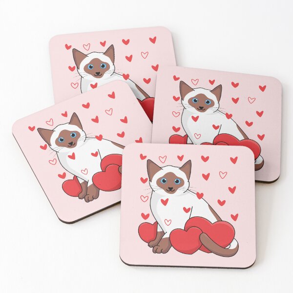 Item preview, Siamese Cat Valentine's Day Gift designed and sold by siamesestore.