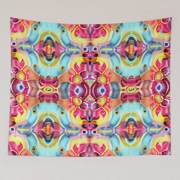Item preview, Soft Vivid Eclectic Pattern Digital Painting designed and sold by CodeAndColors.