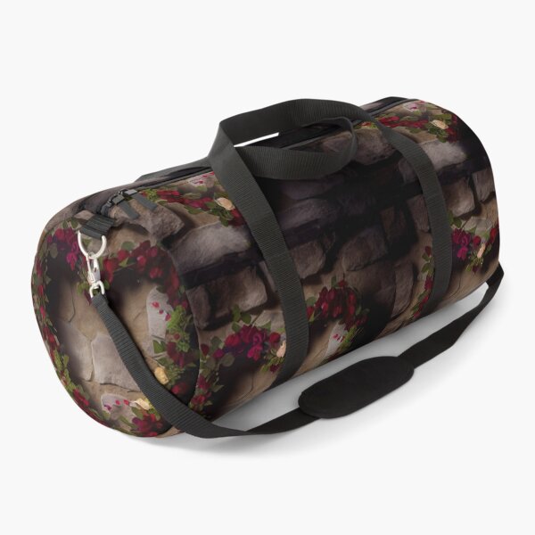 Item preview, Floral heart ring design on a stone wall 7 both vintage and modern floral wallpaper background new for 2023 designed and sold by GeoffBeattie.