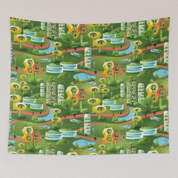 Item preview, A Green Future City Life in the Year 2154 designed and sold by vinpauld.