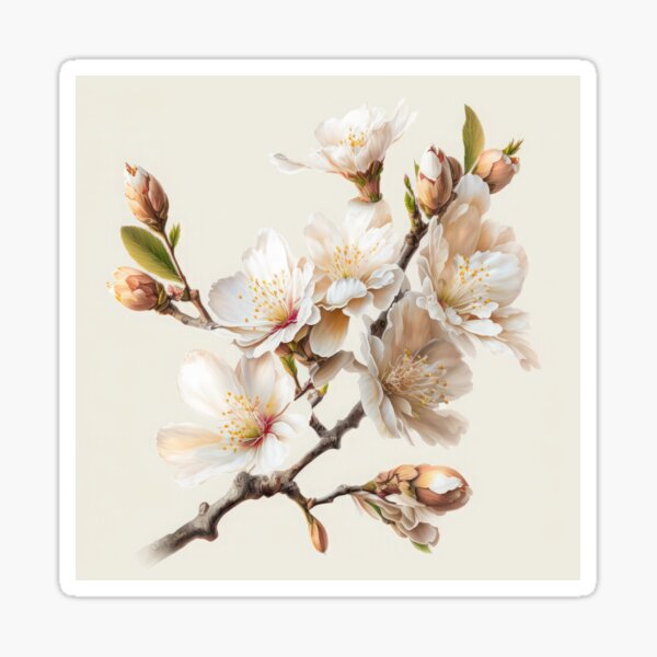 Vista previa del artículo con la obra «flores de almendro», diseñado y vendido por Vanover Designs.