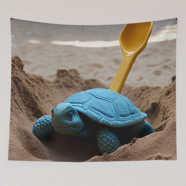 Item preview, Playground Turtle Spatula Digital Painting designed and sold by CodeAndColors.