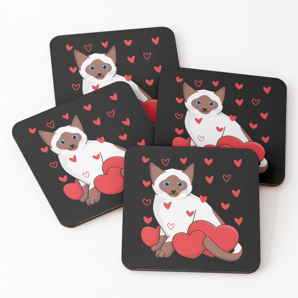 Item preview, Copy of Siamese Cat Valentine's Day Gift designed and sold by siamesestore.
