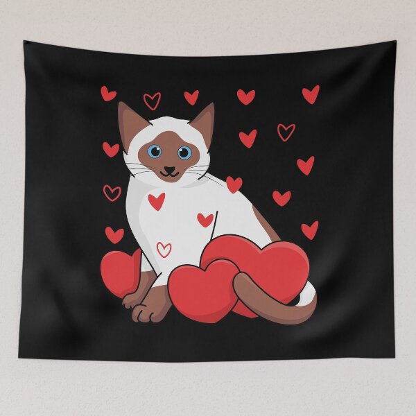 Item preview, Copy of Siamese Cat Valentine's Day Gift designed and sold by siamesestore.