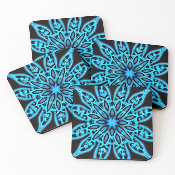 Item preview, Dazzling Cute Blue Saturated Line Pattern Digital Painting designed and sold by CodeAndColors.