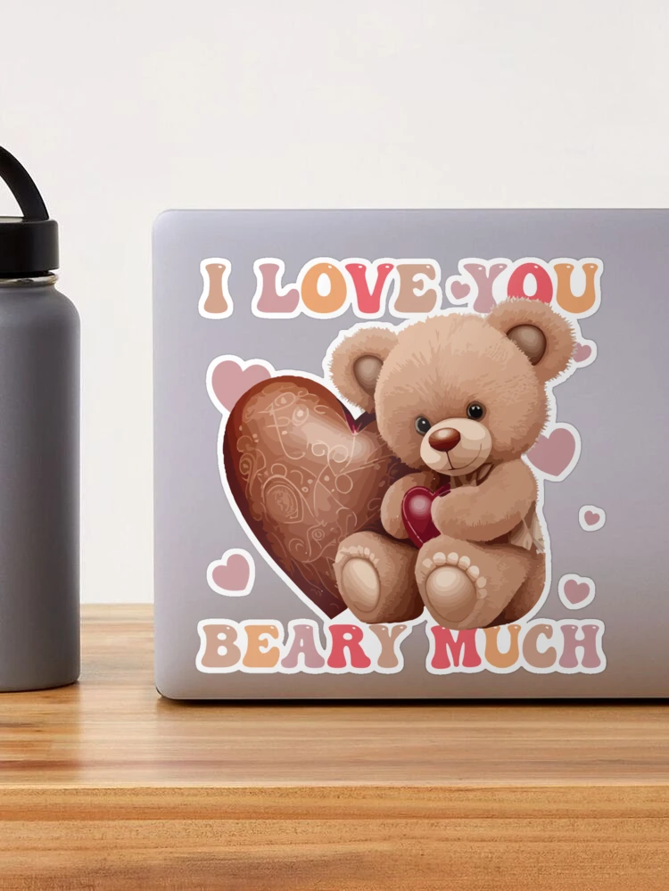 I Love You Beary Much Graphic 16oz. Libbey Cup