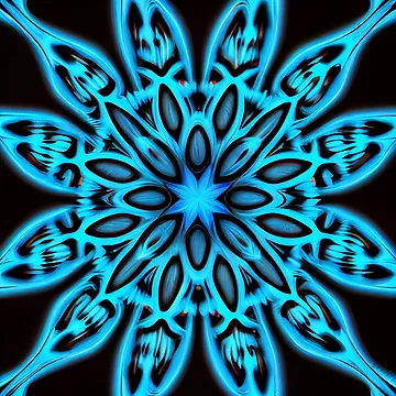 Vorschaubild zum Design Dazzling Cute Blue Saturated Line Pattern Digital Painting von CodeAndColors