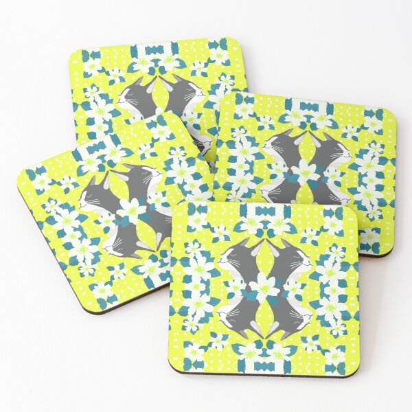 Item preview, Serene Cat in Jasmine Scent with Polka Dots Lime Green designed and sold by SpiritGifts.