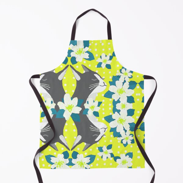 Item preview, Serene Cat in Jasmine Scent with Polka Dots Lime Green designed and sold by SpiritGifts.