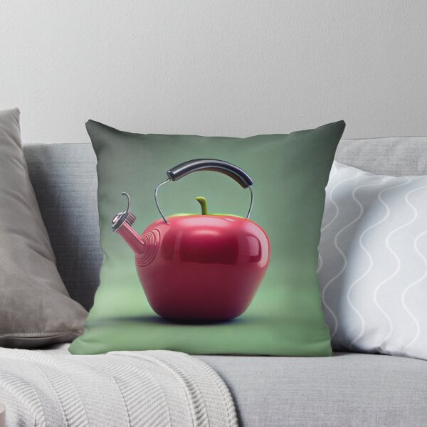 Item preview, A Step Lately Apple Kettle Digital Painting designed and sold by CodeAndColors.
