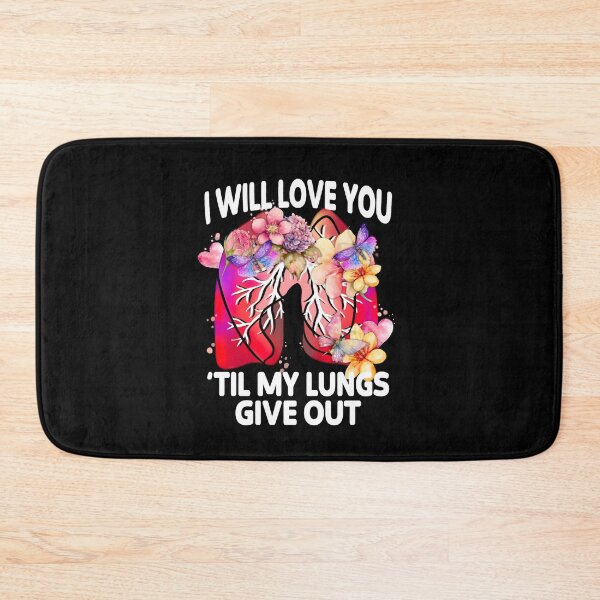 Item preview, I Will Love You 'Til My Lungs Give Out, Funny Romantic Quote, Funny Saint Valentine's Day designed and sold by orangeblue21.