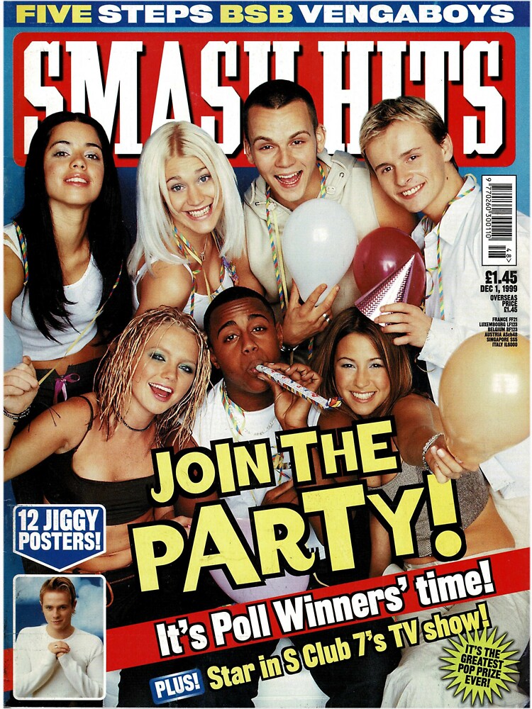 S CLUB 7 - SMASH HITS COVER 1999 Y2K | Classic T-Shirt