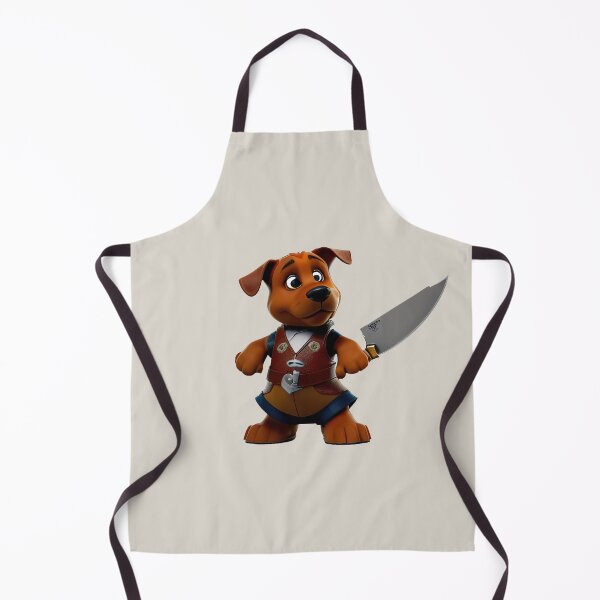 Item preview, Dog with knife designed and sold by Mebbotai.