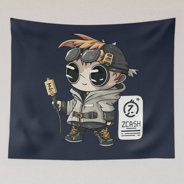 Item preview, Cute Zcash Cypherpunk Hacker - Cartoon Characters designed and sold by quick-drops.